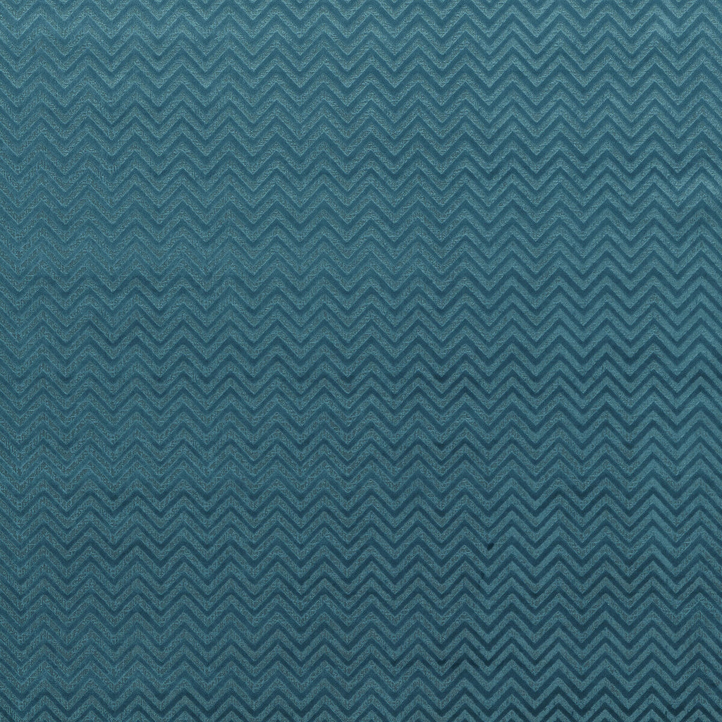 Samples and Purchasing available for Nexus - Peacock Teal By Clarke And Clarke | Illusion By Studio G For C&C | Flamestitch Upholstery Velvet at Designer Wallcoverings and Fabrics