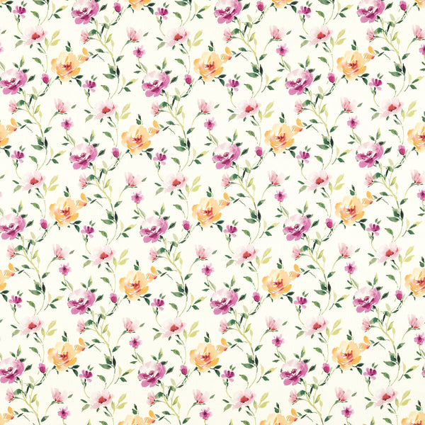 Serena - Summer Multi By Clarke And Clarke | Floral Flourish By Studio G For C&C |Botanical & Floral  Multipurpose Print
