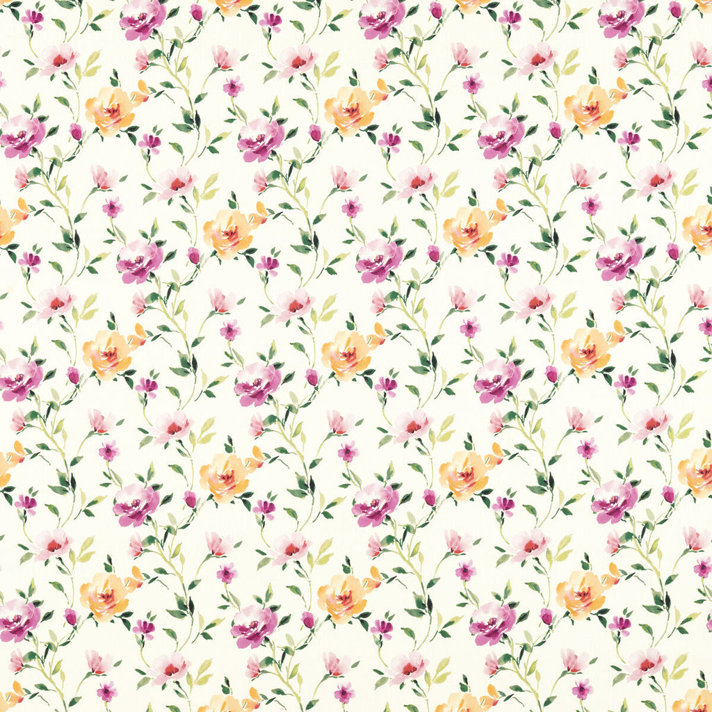 Samples and Purchasing available for Serena - Summer Multi By Clarke And Clarke | Floral Flourish By Studio G For C&C |Botanical & Floral  Multipurpose Print at Designer Wallcoverings and Fabrics