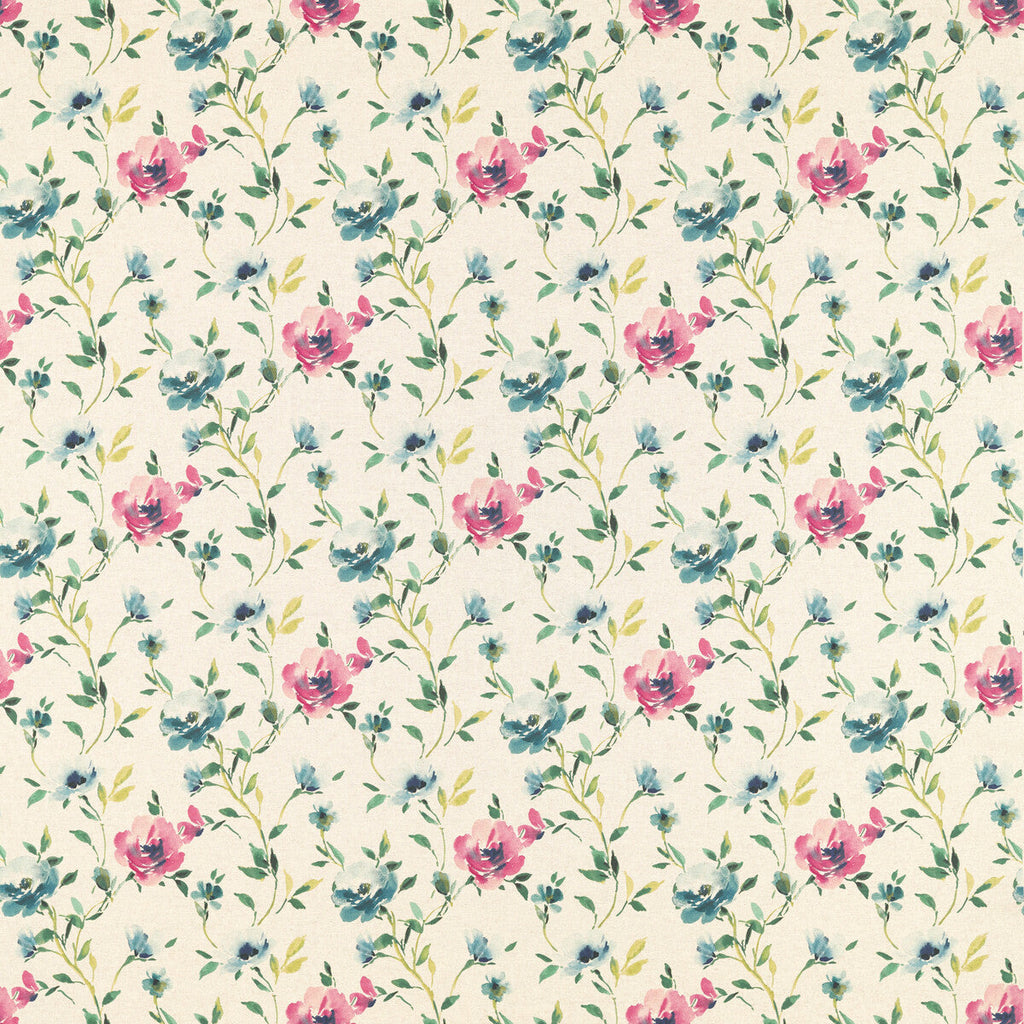 Samples and Purchasing available for Serena - Linen/Forest Linen Beige By Clarke And Clarke | Floral Flourish By Studio G For C&C |Botanical & Floral  Multipurpose Print at Designer Wallcoverings and Fabrics
