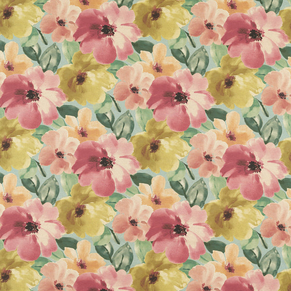 Thea - Mineral Linen  By Clarke And Clarke | Floral Flourish By Studio G For C&C |Botanical & Floral  Multipurpose Print