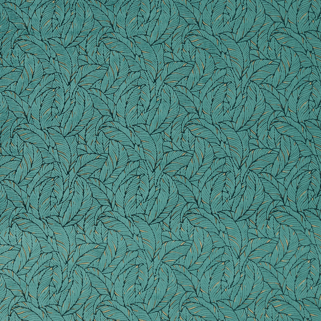 Samples and Purchasing available for Selva - Emerald Velvet Green By Clarke And Clarke | Clarke & Clarke Exotica 2 | Botanical & Floral Upholstery Velvet at Designer Wallcoverings and Fabrics