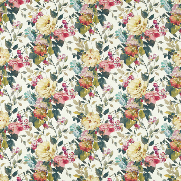 Bloom - Multi Multi By Clarke And Clarke | Clarke & Clarke Exotica 2 |Botanical & Floral  Multipurpose Print