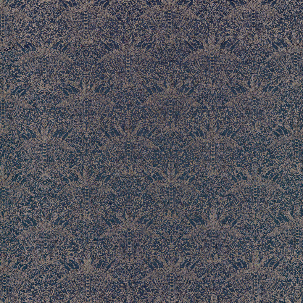 Samples and Purchasing available for Leopardo - Midnight/Copper Jacquard Bronze By Clarke And Clarke | Clarke & Clarke Exotica 2 |Animal/Insects Botanical & Floral Upholstery  at Designer Wallcoverings and Fabrics