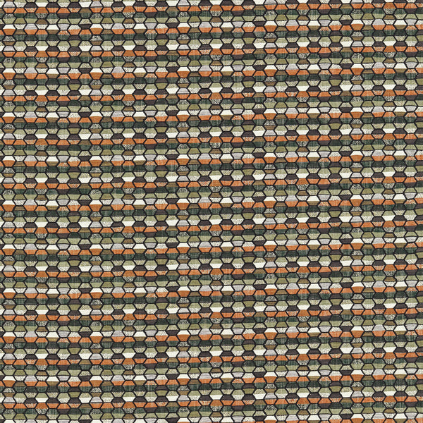 Cosmic - Forest Green By Clarke And Clarke | Clarke And Clarke Equinox 2 | Geometric Upholstery Chenille