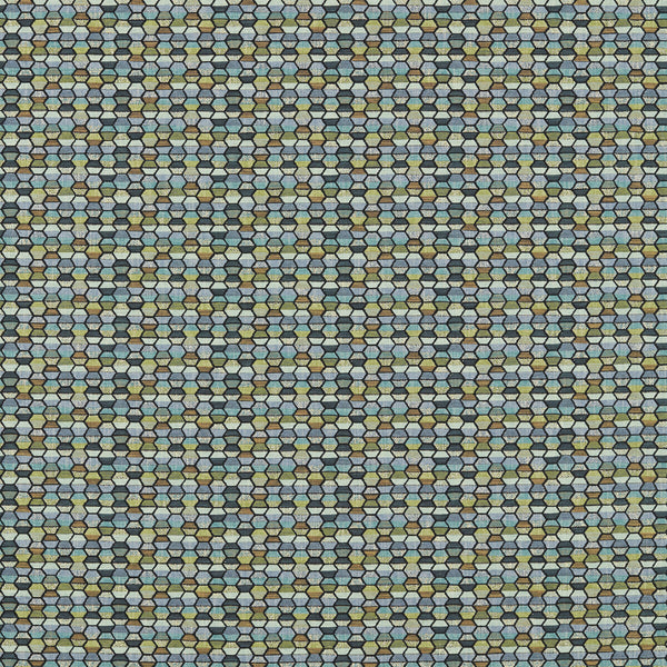 Cosmic - Multi Blue By Clarke And Clarke | Clarke And Clarke Equinox 2 | Geometric Upholstery Chenille