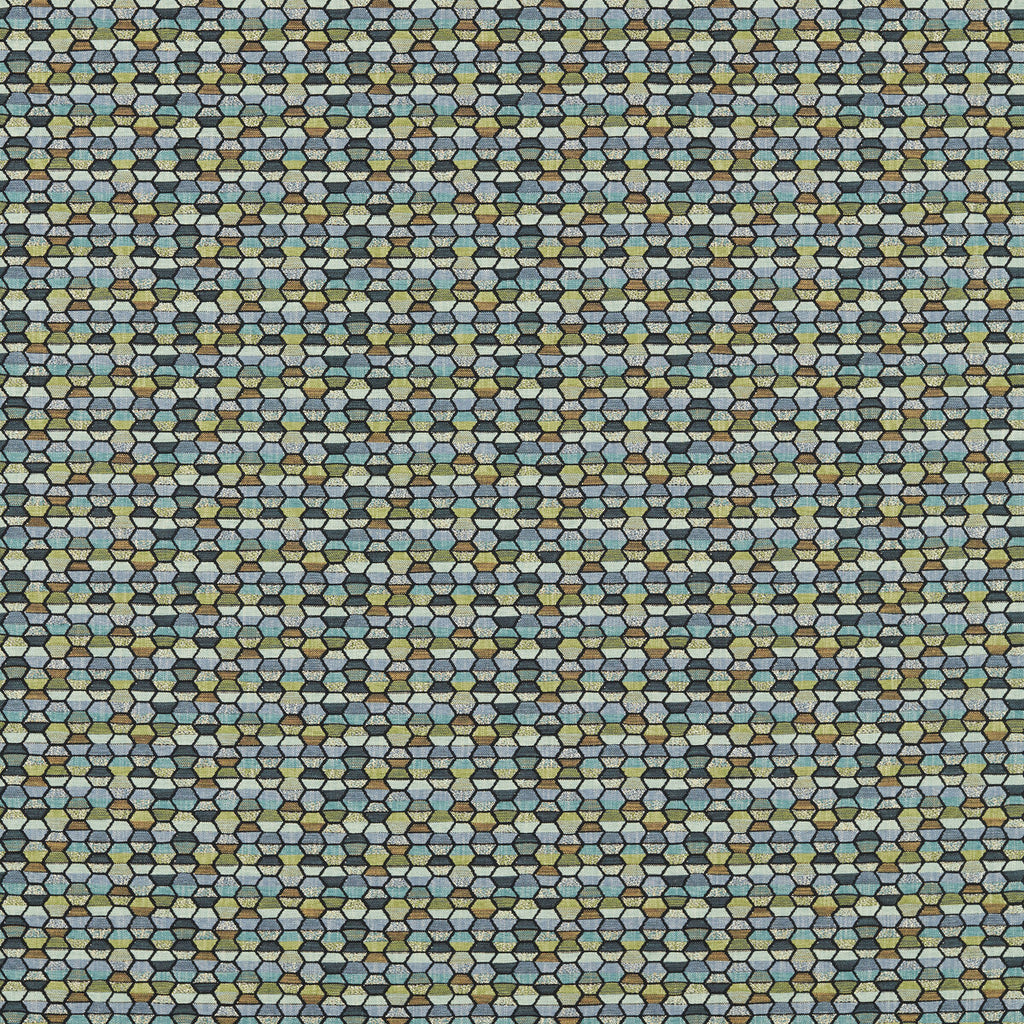 Samples and Purchasing available for Cosmic - Multi Blue By Clarke And Clarke | Clarke And Clarke Equinox 2 | Geometric Upholstery Chenille at Designer Wallcoverings and Fabrics