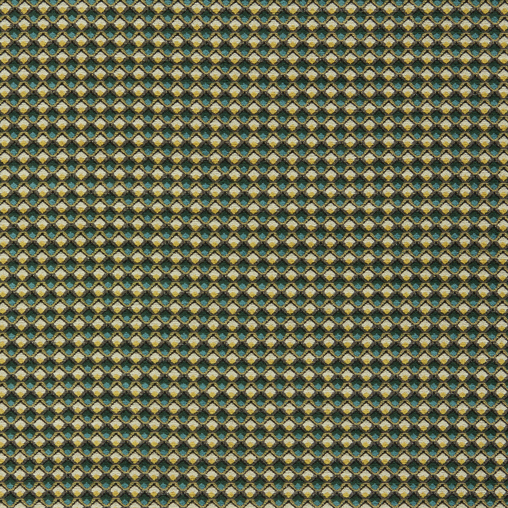 Samples and Purchasing available for Lyra - Teal/Citrus Teal By Clarke And Clarke | Clarke And Clarke Equinox 2 |Diamond Small Scale Upholstery Chenille at Designer Wallcoverings and Fabrics
