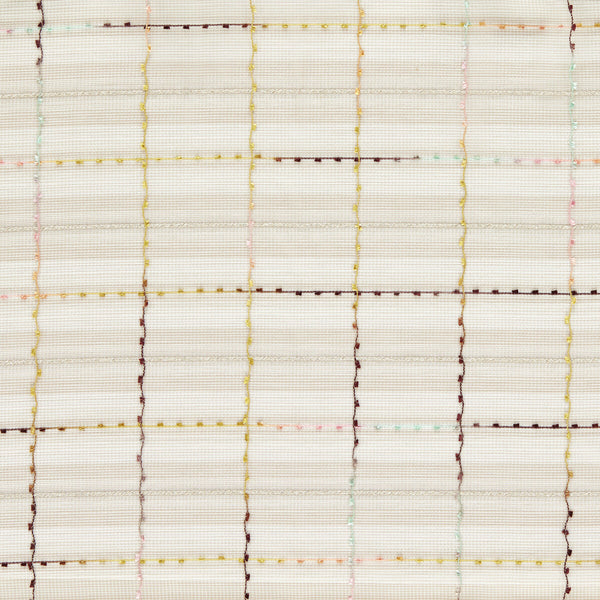 Alberte - Summer White By Clarke And Clarke | Clarke And Clarke Vardo Sheers |Plaid / Check Texture Drapery Sheer