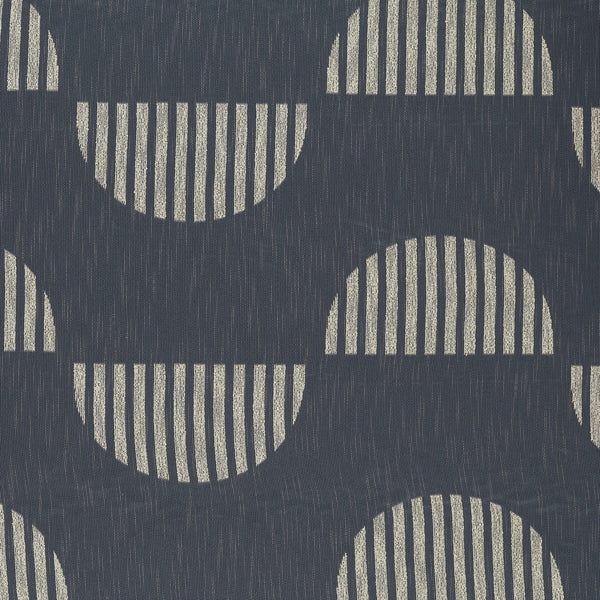 Anton - Midnight Dark Blue By Clarke And Clarke | Clarke And Clarke Vardo Sheers |Geometric Stripes Drapery Casement