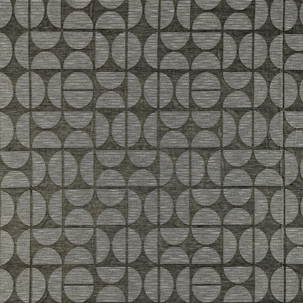 Magnus - Charcoal Black By Clarke And Clarke | Clarke And Clarke Vardo Sheers |Geometric Texture Drapery Sheer