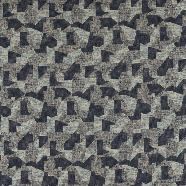 Espen - Peacock Blue By Clarke And Clarke | Clarke & Clarke Soren |Geometric Texture Upholstery