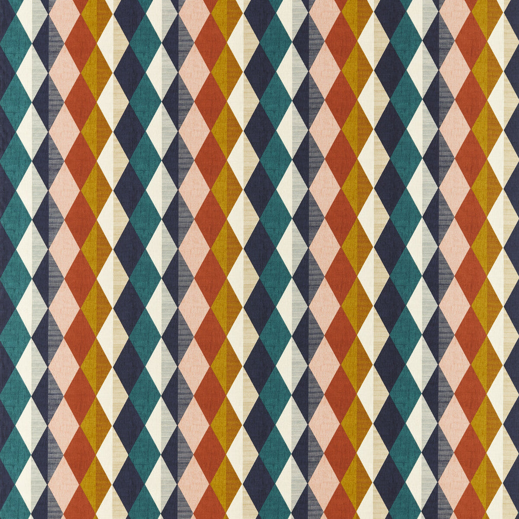 Samples and Purchasing available for Denver - Retro Red By Clarke And Clarke | Formations By Studio G For C&C |Diamond Stripes Multipurpose Print at Designer Wallcoverings and Fabrics