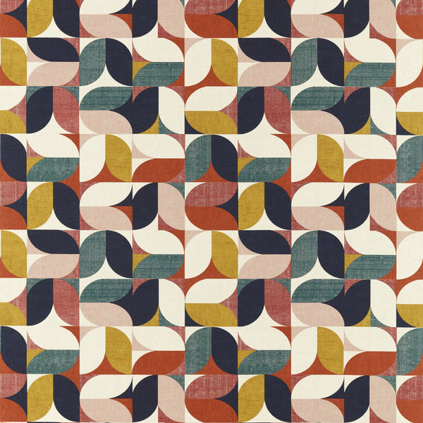 Reno - Retro Multi By Clarke And Clarke | Formations By Studio G For C&C |Geometric  Multipurpose Print
