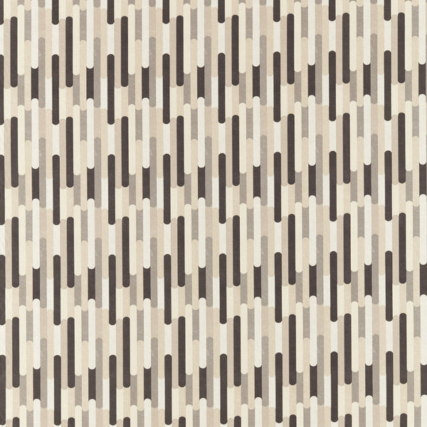 Seattle - Monochrome Grey By Clarke And Clarke | Formations By Studio G For C&C |Geometric Stripes Multipurpose Print