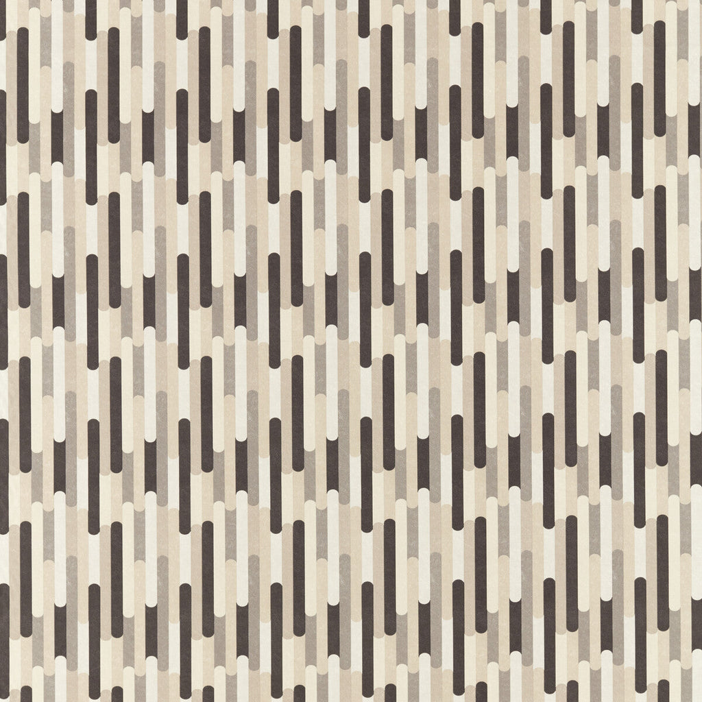 Samples and Purchasing available for Seattle - Monochrome Grey By Clarke And Clarke | Formations By Studio G For C&C |Geometric Stripes Multipurpose Print at Designer Wallcoverings and Fabrics