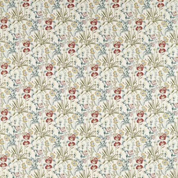 Elmsdale Jacquard - Forest/Linen Ivory By Clarke And Clarke | Clarke & Clarke Ferndene | Botanical & Floral Drapery