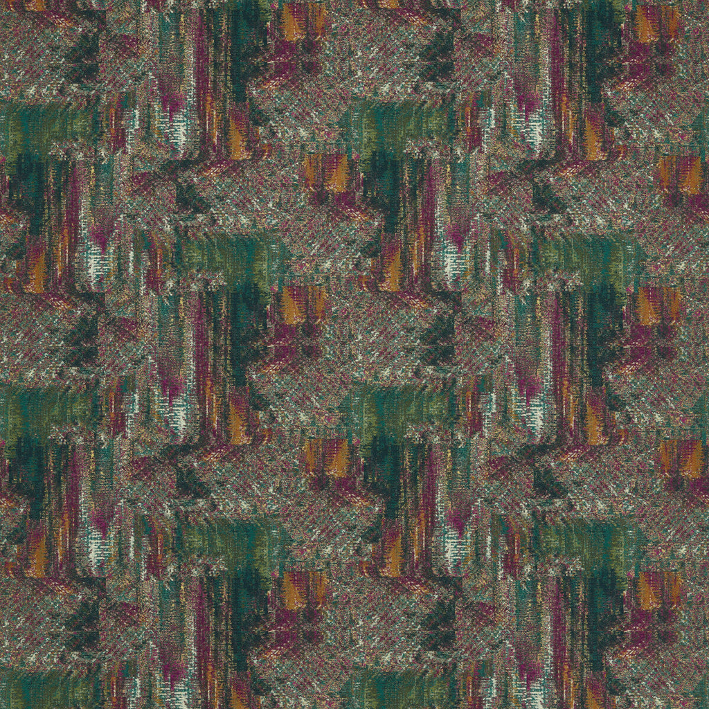 Samples and Purchasing available for Hillcrest Velvet - Forest/Raspberry Green By Clarke And Clarke | Clarke & Clarke Ferndene | Abstract Upholstery Print at Designer Wallcoverings and Fabrics