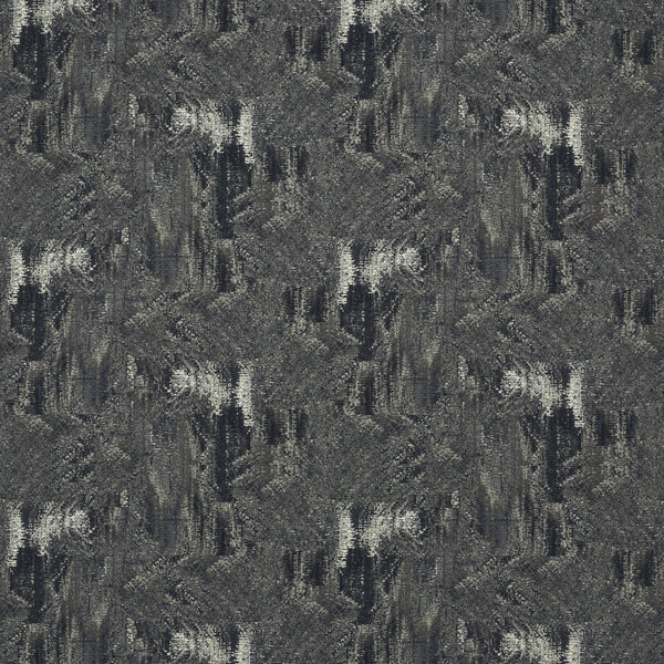 Hillcrest Velvet - Noir Black By Clarke And Clarke | Clarke & Clarke Ferndene | Abstract Upholstery Print