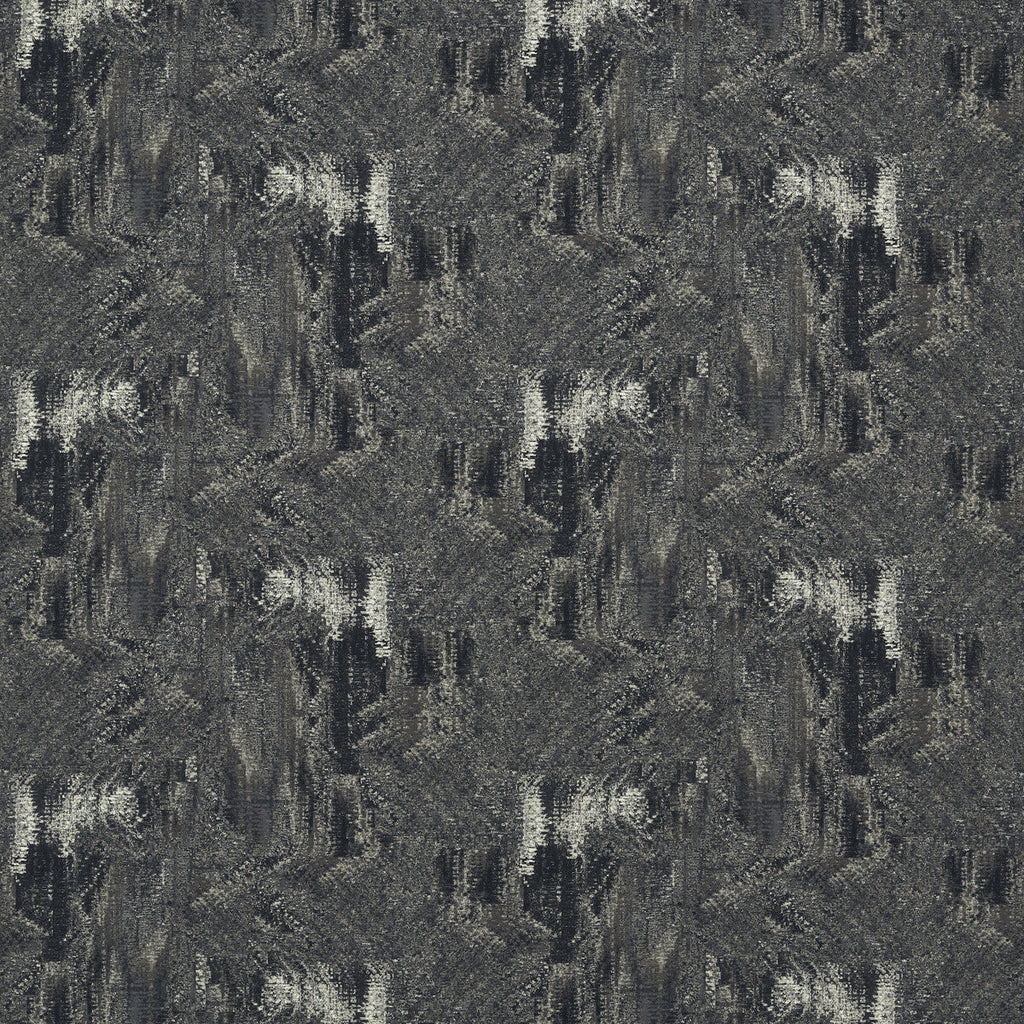 Samples and Purchasing available for Hillcrest Velvet - Noir Black By Clarke And Clarke | Clarke & Clarke Ferndene | Abstract Upholstery Print at Designer Wallcoverings and Fabrics