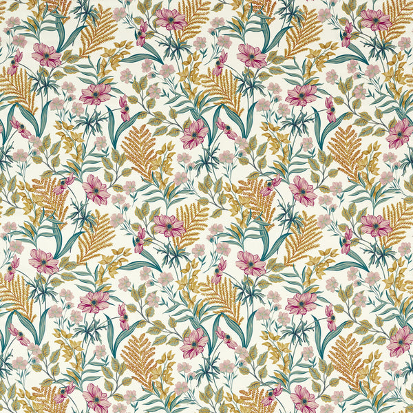 Hazelbury - Summer White By Clarke And Clarke | Clarke & Clarke Ferndene | Botanical & Floral Multipurpose Print