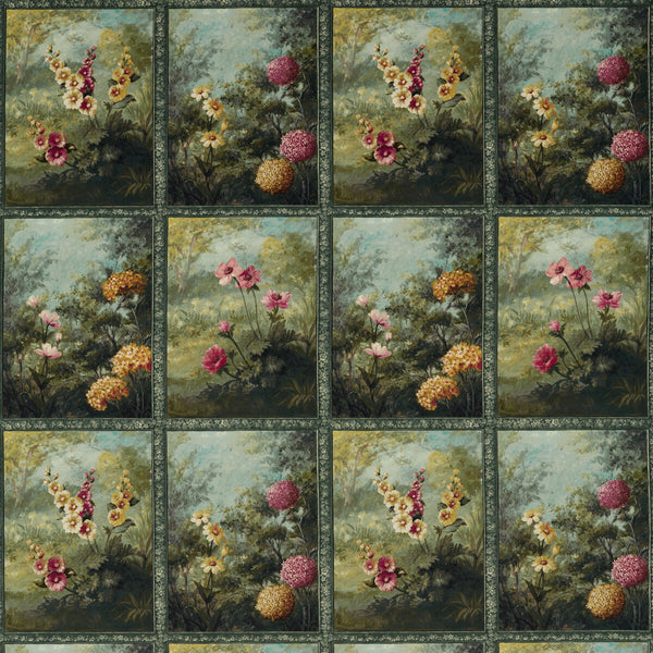 Artus - Forest Velvet Green By Clarke And Clarke | Clarke & Clarke Marianne | Botanical & Floral Upholstery Print