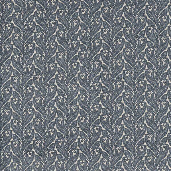 Regale - Denim Dark Blue By Clarke And Clarke | Clarke & Clarke Marianne |Damask Texture Drapery