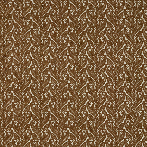 Regale - Russet Brown By Clarke And Clarke | Clarke & Clarke Marianne |Damask Texture Drapery
