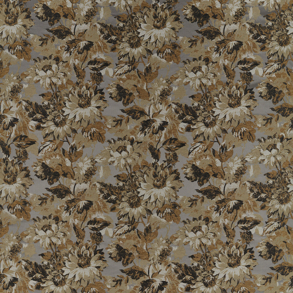 Samples and Purchasing available for Sunforest - Pewter Jacquard Neutral By Clarke And Clarke | Clarke & Clarke Marianne | Botanical & Floral Drapery  at Designer Wallcoverings and Fabrics