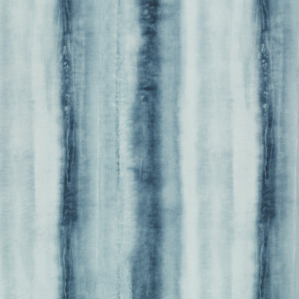 Diano - Azure Blue By Clarke And Clarke | Clarke & Clarke Levanto |Stripes  Drapery Print