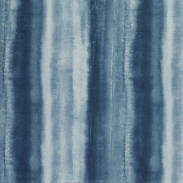 Diano - Midnight Indigo By Clarke And Clarke | Clarke & Clarke Levanto |Stripes  Drapery Print