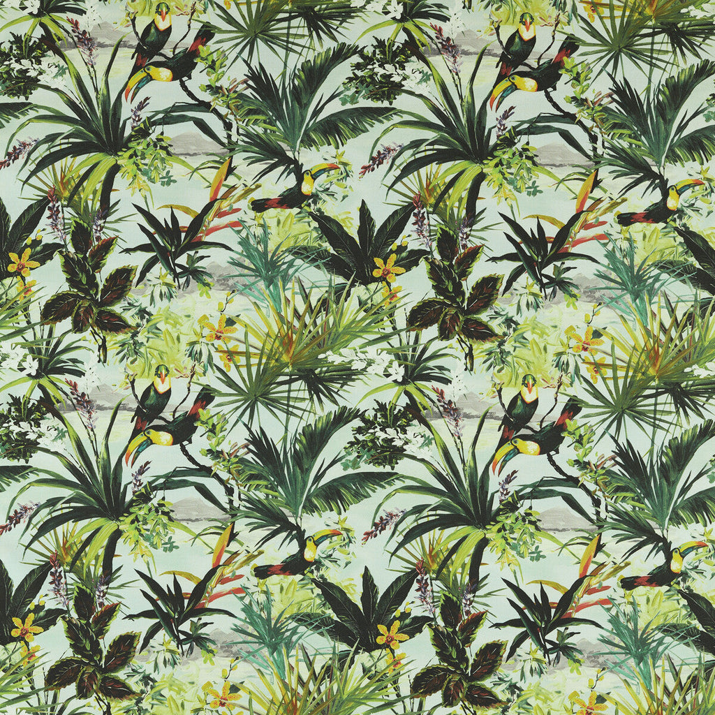 Samples and Purchasing available for Toucan - Outdoor Blue By Clarke And Clarke | Clarke & Clarke Alfresco |Animal/Insects Botanical & Floral Multipurpose Indoor / Outdoor at Designer Wallcoverings and Fabrics