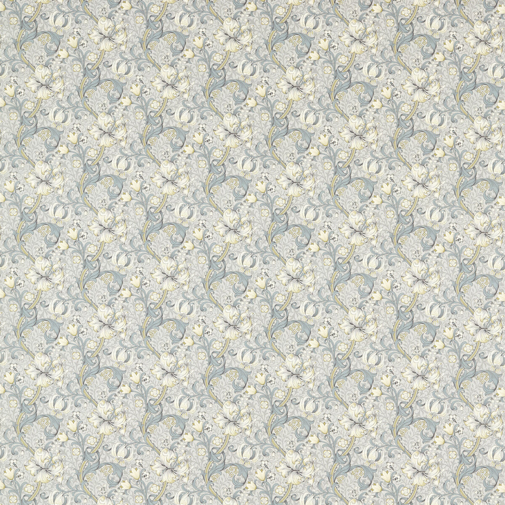 Samples and Purchasing available for Golden Lily - Slate/Dove Grey By Clarke And Clarke | Clarke & Clarke William Morris Designs | Botanical & Floral Multipurpose Print at Designer Wallcoverings and Fabrics