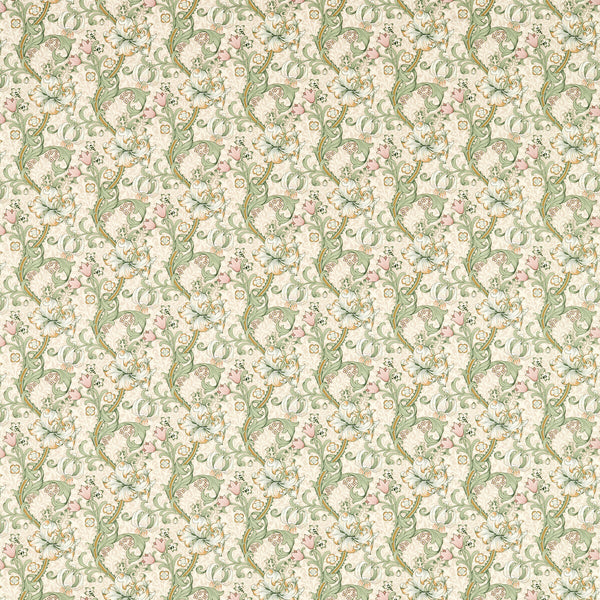 Golden Lily - Linen/Blush Beige By Clarke And Clarke | Clarke & Clarke William Morris Designs | Botanical & Floral Multipurpose Print