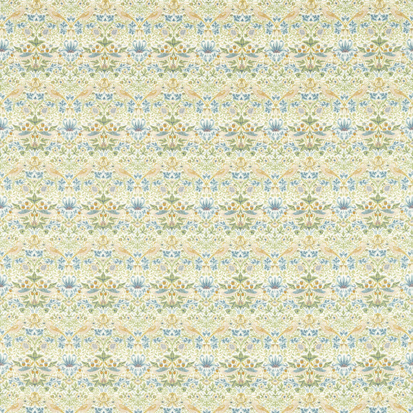 Strawberry Thief - Apple Light Green By Clarke And Clarke | Clarke & Clarke William Morris Designs |Animal/Insects Botanical & Floral Multipurpose Print