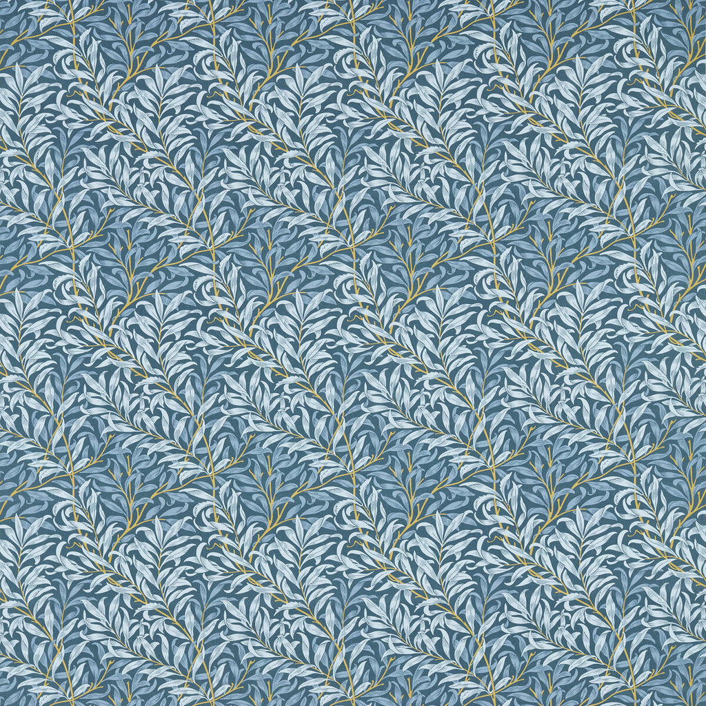 Samples and Purchasing available for Willow Boughs - Denim Dark Blue By Clarke And Clarke | Clarke & Clarke William Morris Designs | Botanical & Floral Multipurpose Print at Designer Wallcoverings and Fabrics