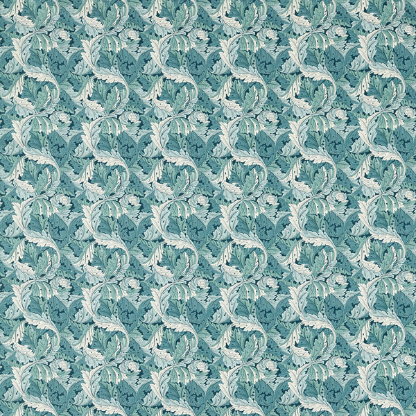 Acanthus - Teal Teal By Clarke And Clarke | Clarke & Clarke William Morris Designs | Botanical & Floral Multipurpose Print