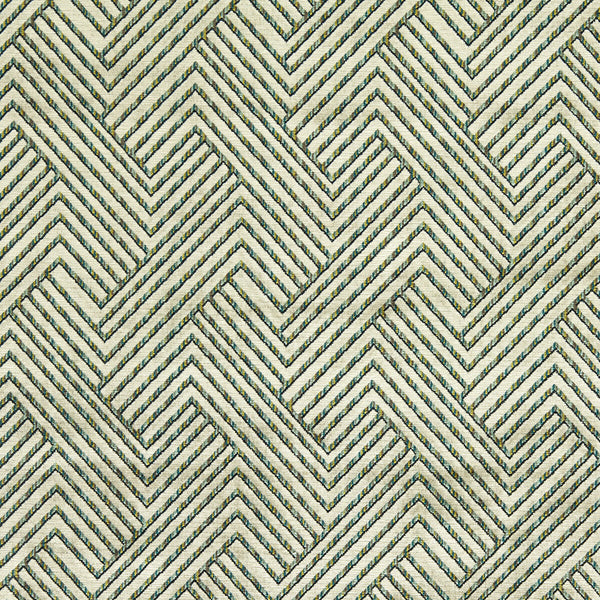 Grassetto - Peacock Green By Clarke And Clarke | Clarke & Clarke Urban |Geometric Stripes Upholstery Velvet