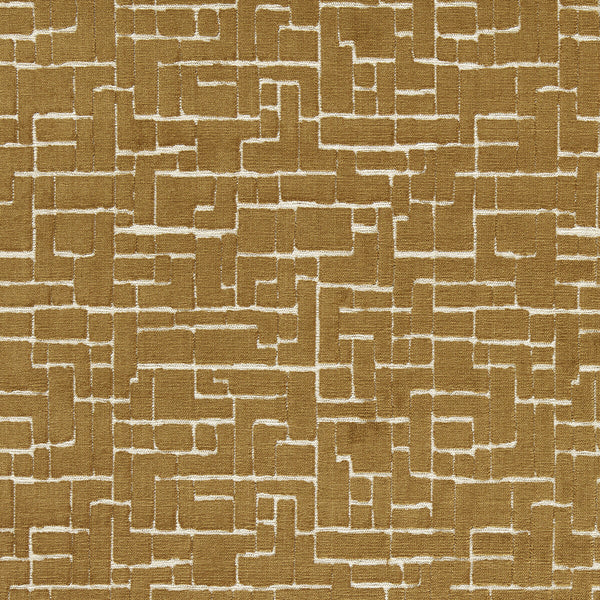 Kupka - Bronze Brown By Clarke And Clarke | Clarke & Clarke Urban |Geometric Texture Upholstery Velvet