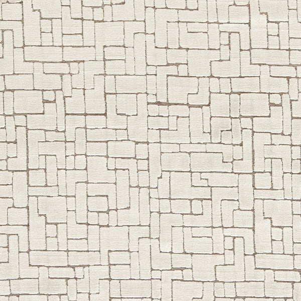Kupka - Ivory Ivory By Clarke And Clarke | Clarke & Clarke Urban |Geometric Texture Upholstery Velvet