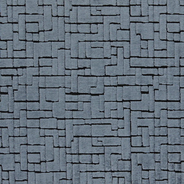 Kupka - Navy Dark Blue By Clarke And Clarke | Clarke & Clarke Urban |Geometric Texture Upholstery Velvet