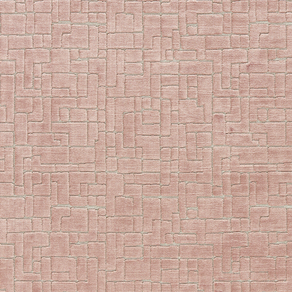 Samples and Purchasing available for Kupka - Petal Pink By Clarke And Clarke | Clarke & Clarke Urban |Geometric Texture Upholstery Velvet at Designer Wallcoverings and Fabrics