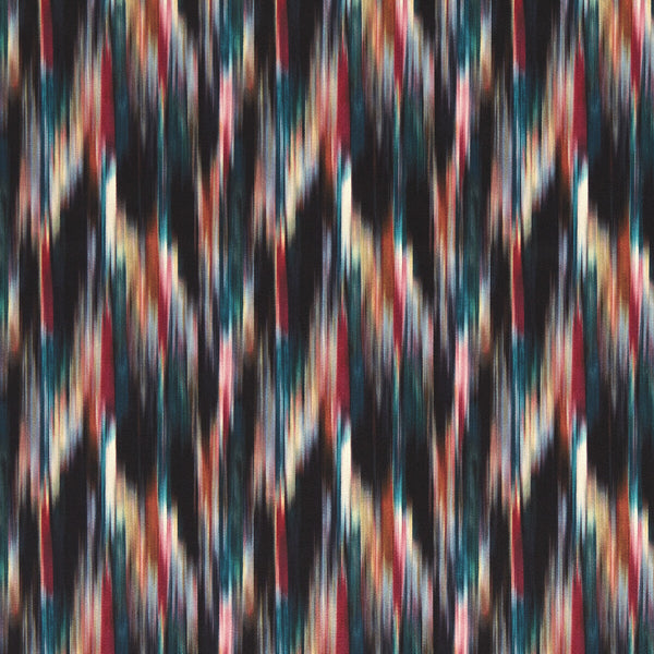 Melange - Magenta Peacock Pink By Clarke And Clarke | Clarke & Clarke Urban |Flamestitch Ikat/Southwest/Kilims Upholstery Print