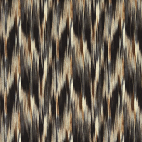 Melange - Natural Brown By Clarke And Clarke | Clarke & Clarke Urban |Flamestitch Ikat/Southwest/Kilims Upholstery Print