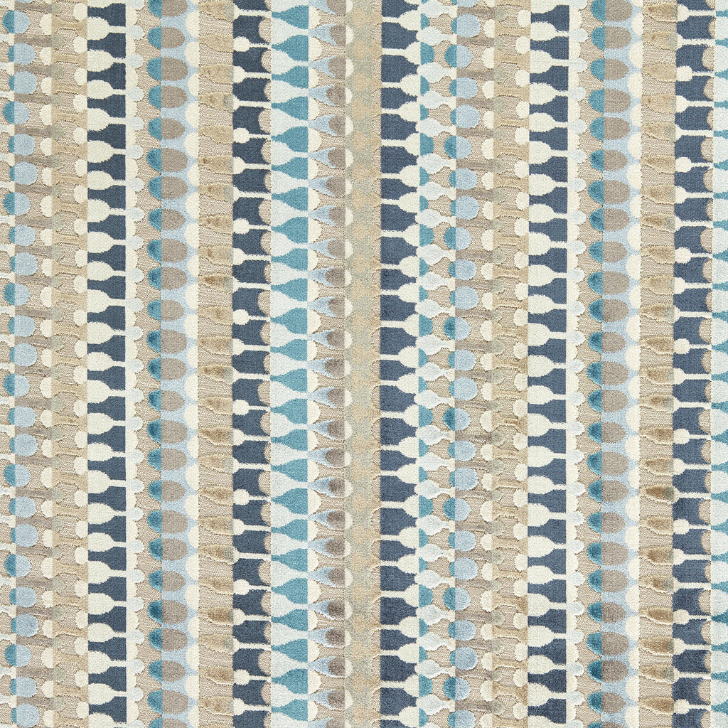 Samples and Purchasing available for Orpheus - Denim Dark Blue By Clarke And Clarke | Clarke & Clarke Urban |Geometric Stripes Upholstery Velvet at Designer Wallcoverings and Fabrics
