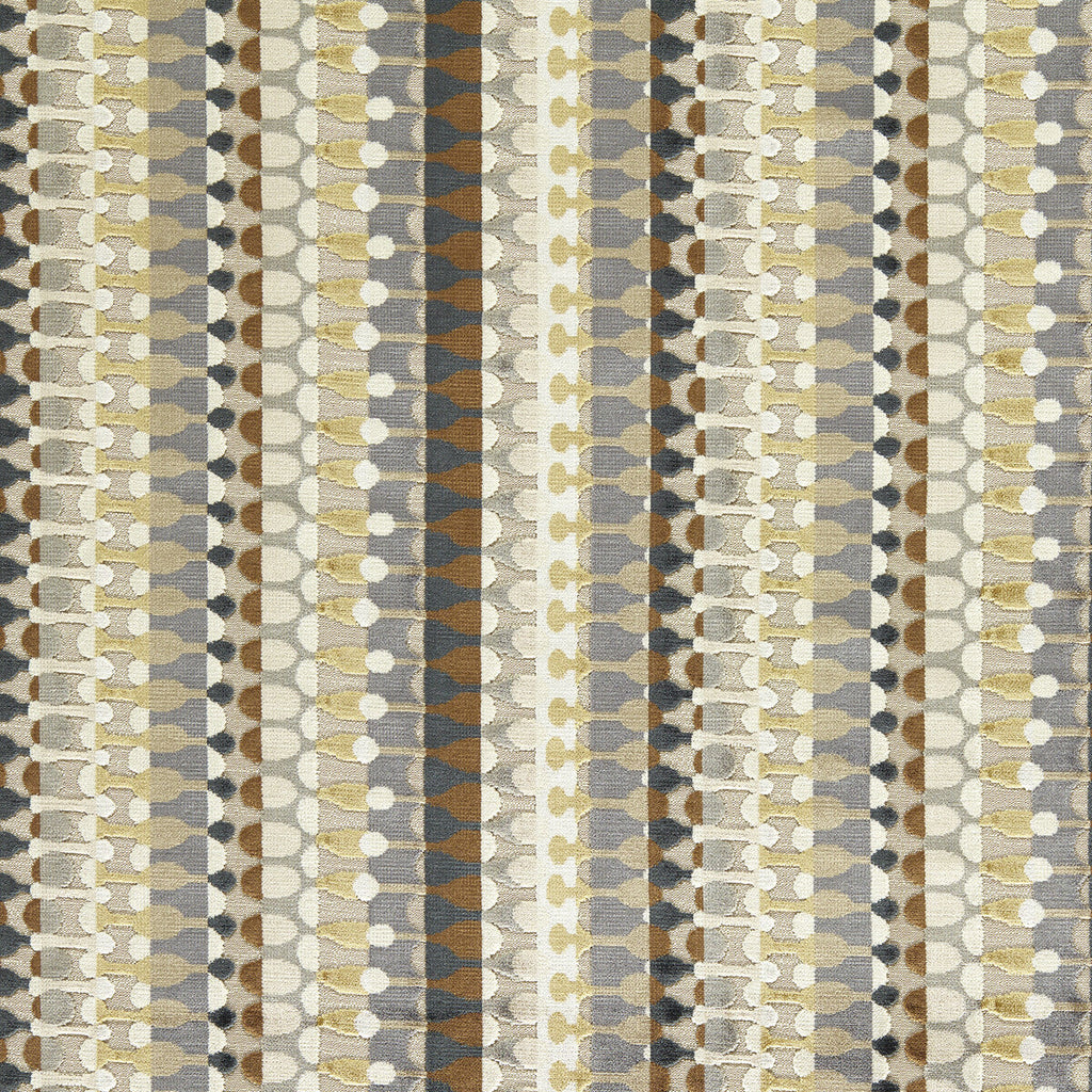 Samples and Purchasing available for Orpheus - Natural Grey By Clarke And Clarke | Clarke & Clarke Urban |Geometric Stripes Upholstery Velvet at Designer Wallcoverings and Fabrics