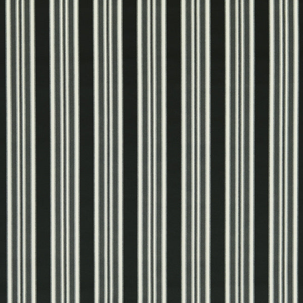 Wilmott - Ebony Black By Clarke And Clarke | Clarke & Clarke Whitworth |Stripes Texture Upholstery Velvet