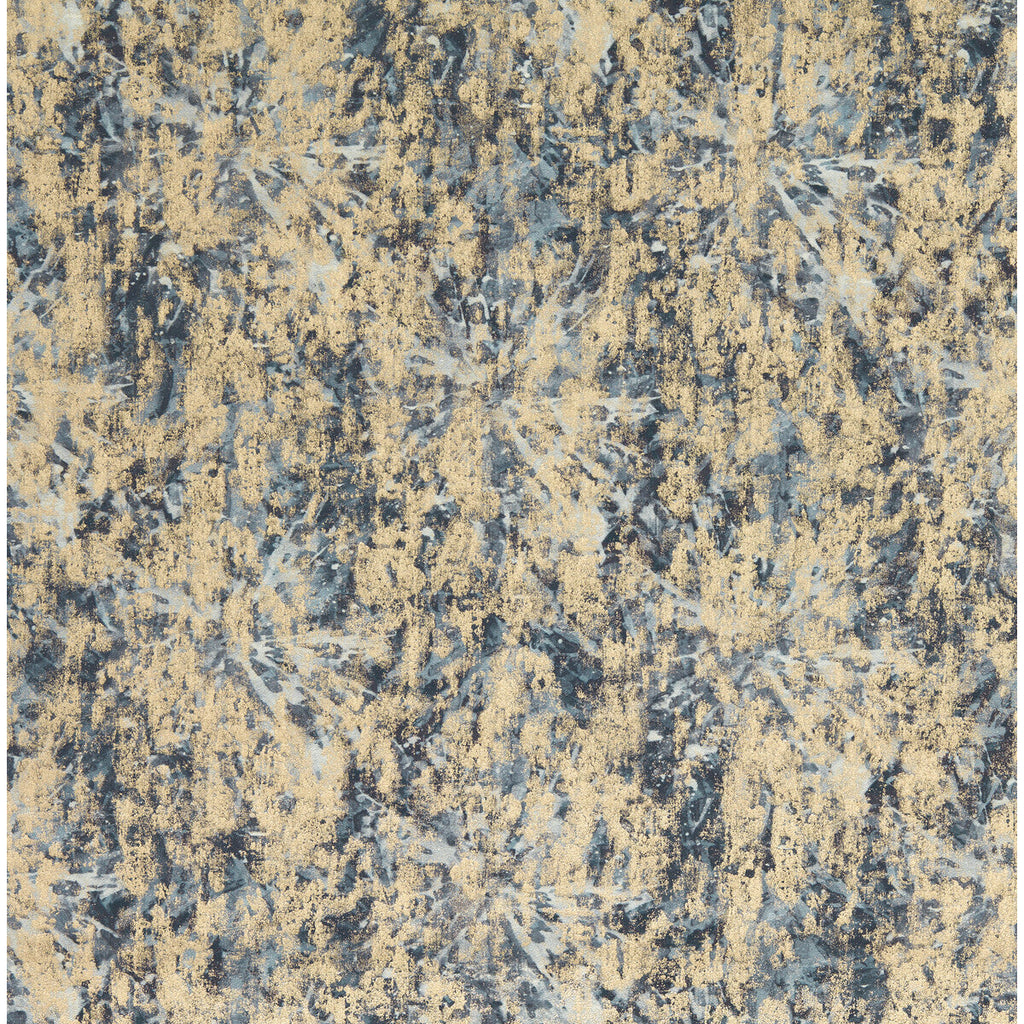 Samples and Purchasing available for Dipinto - Midnight Black By Clarke And Clarke | Clarke & Clarke Vivido |Abstract Metallic Multipurpose Print at Designer Wallcoverings and Fabrics