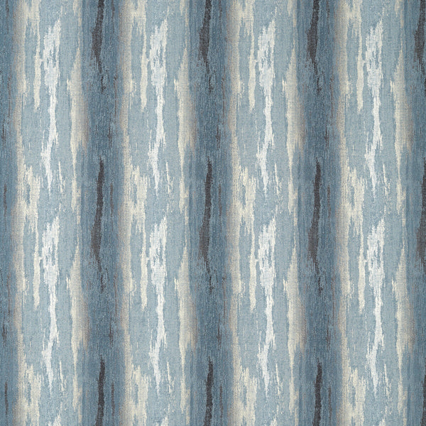 Effetto - Denim Blue By Clarke And Clarke | Clarke & Clarke Vivido |Abstract Stripes Upholstery Chenille