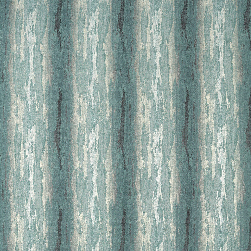 Samples and Purchasing available for Effetto - Mineral Turquoise By Clarke And Clarke | Clarke & Clarke Vivido |Abstract Stripes Multipurpose  at Designer Wallcoverings and Fabrics